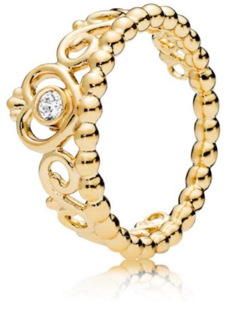 Pandora Gold Princess Ring